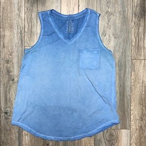 Blue muscle tank